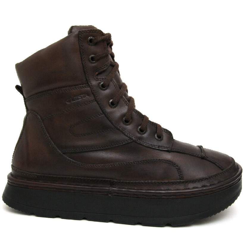 Lesta 073-4229-darkbrown кожа-шерсть тёмно-коричневые