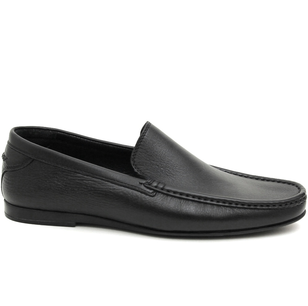 Мокасины мужские R14975-1020 кожа-кожа чёрные