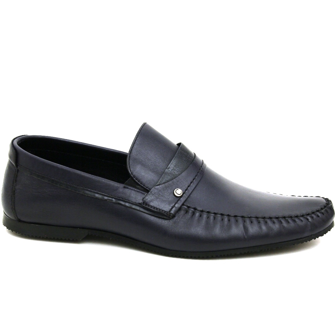 Мокасины мужские r578-1176 кожа-кожа синие