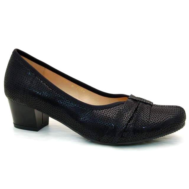 Туфли женские М349-Czarny кожа - кожа чёрные